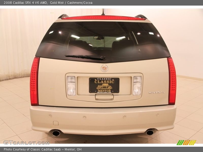 Gold Mist / Cashmere/Cocoa 2008 Cadillac SRX 4 V6 AWD