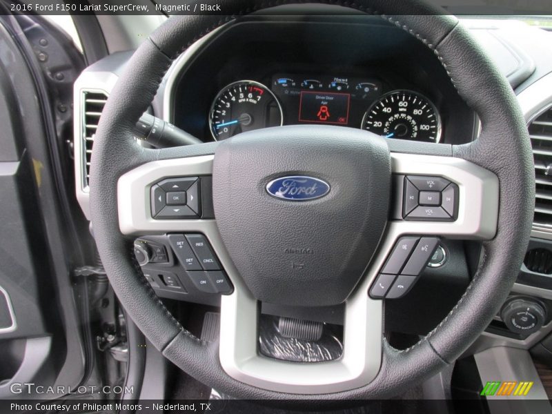 Magnetic / Black 2016 Ford F150 Lariat SuperCrew
