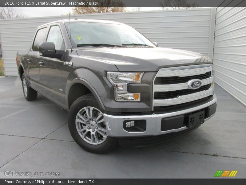 Magnetic / Black 2016 Ford F150 Lariat SuperCrew