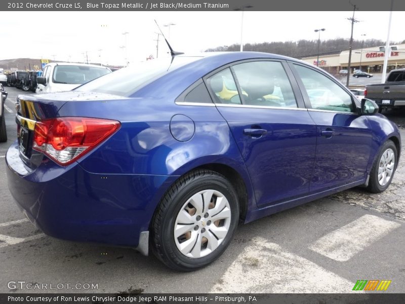 Blue Topaz Metallic / Jet Black/Medium Titanium 2012 Chevrolet Cruze LS