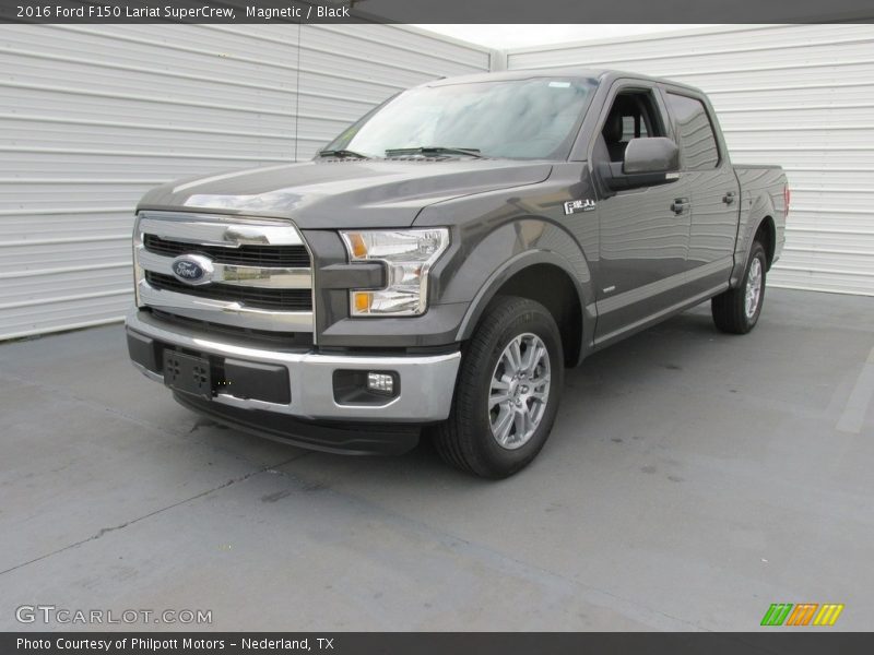 Magnetic / Black 2016 Ford F150 Lariat SuperCrew