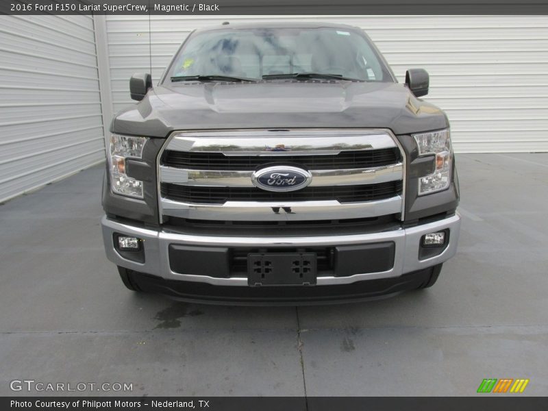 Magnetic / Black 2016 Ford F150 Lariat SuperCrew