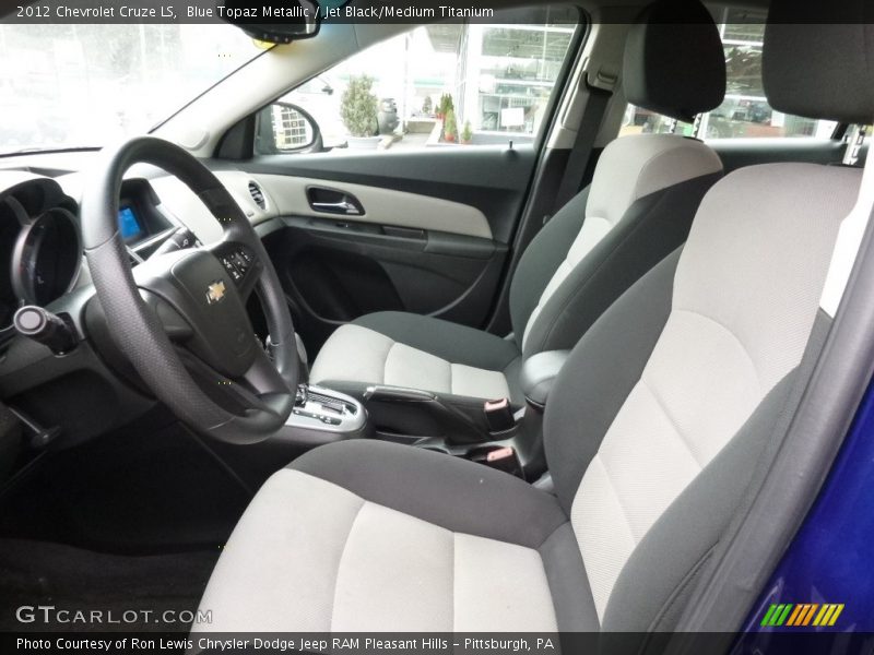 Blue Topaz Metallic / Jet Black/Medium Titanium 2012 Chevrolet Cruze LS