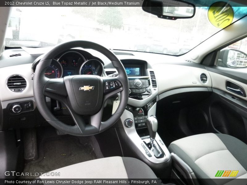 Blue Topaz Metallic / Jet Black/Medium Titanium 2012 Chevrolet Cruze LS