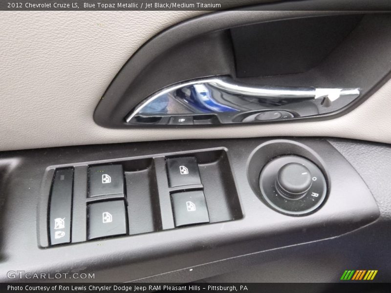 Blue Topaz Metallic / Jet Black/Medium Titanium 2012 Chevrolet Cruze LS
