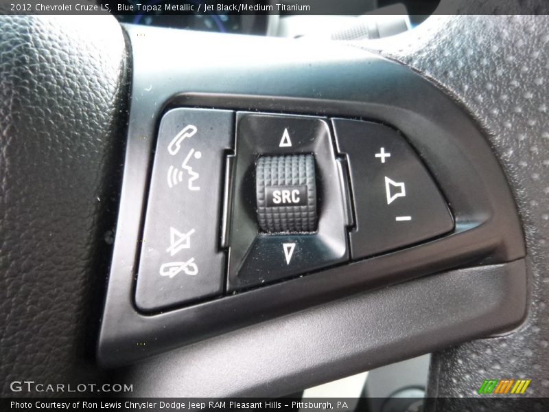 Blue Topaz Metallic / Jet Black/Medium Titanium 2012 Chevrolet Cruze LS