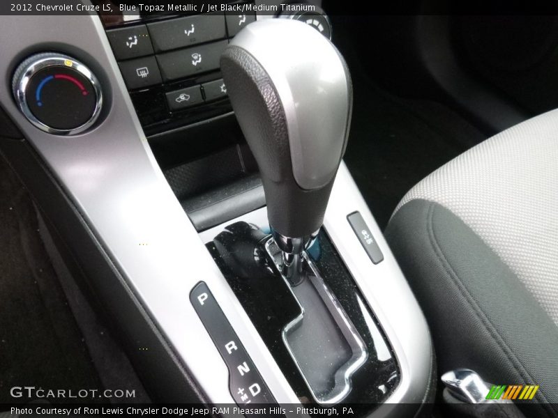 Blue Topaz Metallic / Jet Black/Medium Titanium 2012 Chevrolet Cruze LS