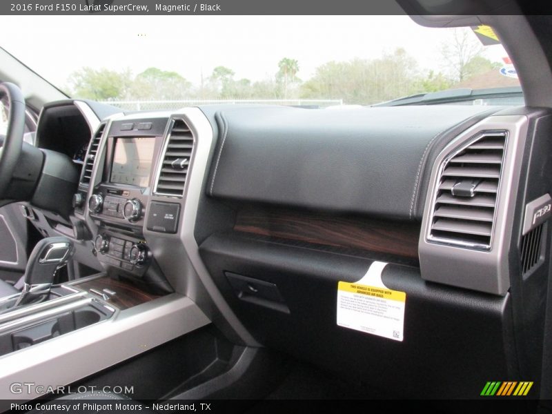 Magnetic / Black 2016 Ford F150 Lariat SuperCrew