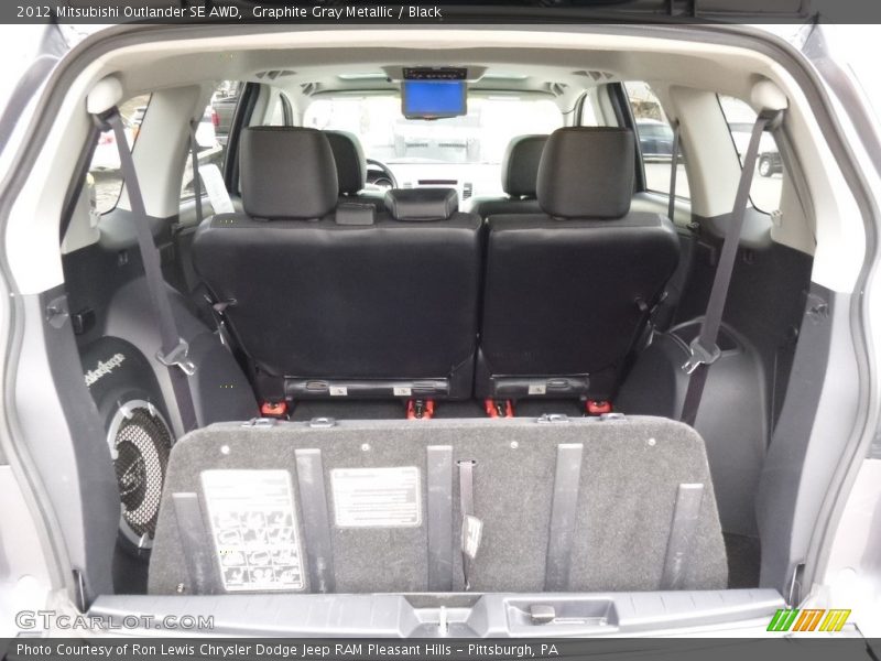Graphite Gray Metallic / Black 2012 Mitsubishi Outlander SE AWD