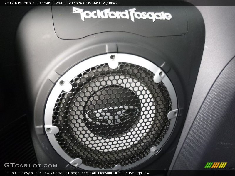Graphite Gray Metallic / Black 2012 Mitsubishi Outlander SE AWD