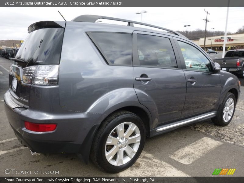 Graphite Gray Metallic / Black 2012 Mitsubishi Outlander SE AWD