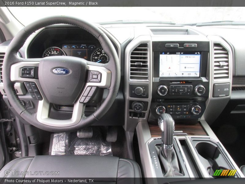 Magnetic / Black 2016 Ford F150 Lariat SuperCrew
