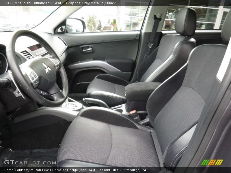 Graphite Gray Metallic / Black 2012 Mitsubishi Outlander SE AWD