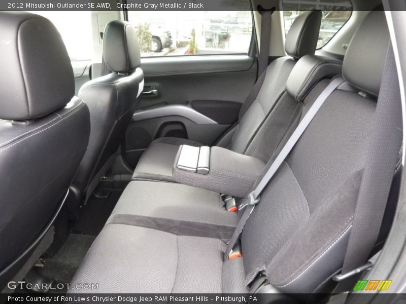 Graphite Gray Metallic / Black 2012 Mitsubishi Outlander SE AWD