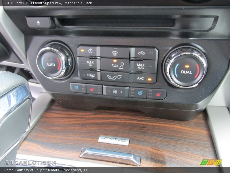 Magnetic / Black 2016 Ford F150 Lariat SuperCrew