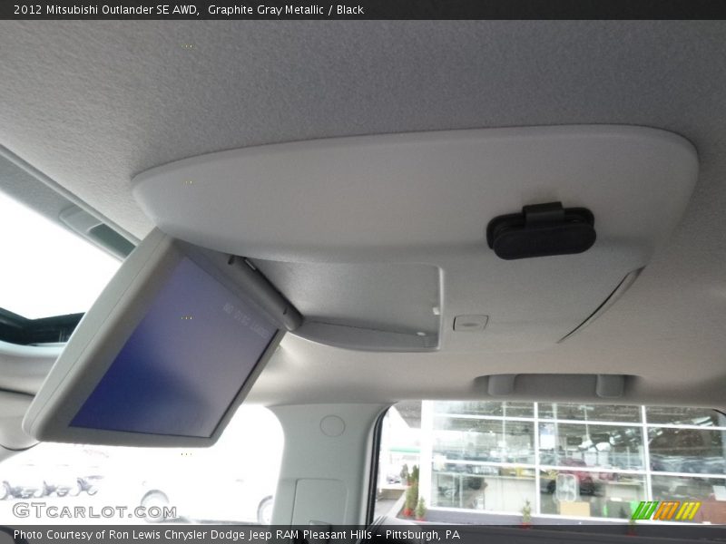 Graphite Gray Metallic / Black 2012 Mitsubishi Outlander SE AWD