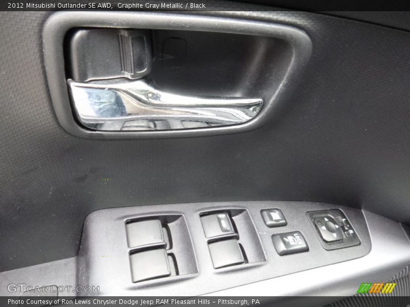 Graphite Gray Metallic / Black 2012 Mitsubishi Outlander SE AWD