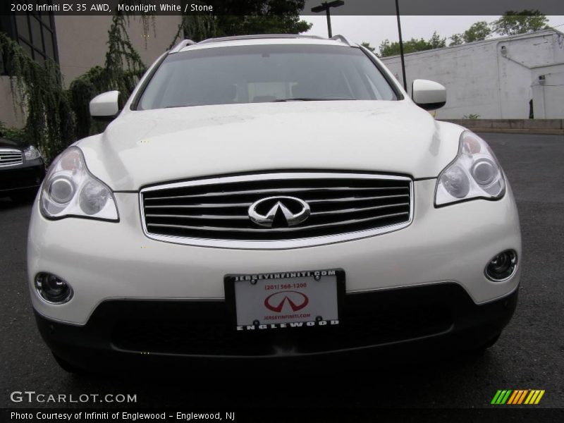 Moonlight White / Stone 2008 Infiniti EX 35 AWD