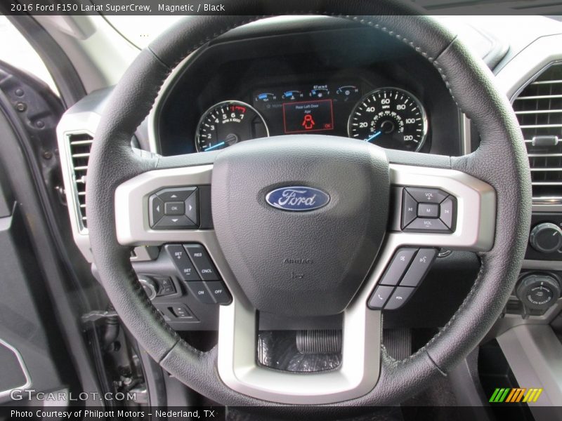 Magnetic / Black 2016 Ford F150 Lariat SuperCrew