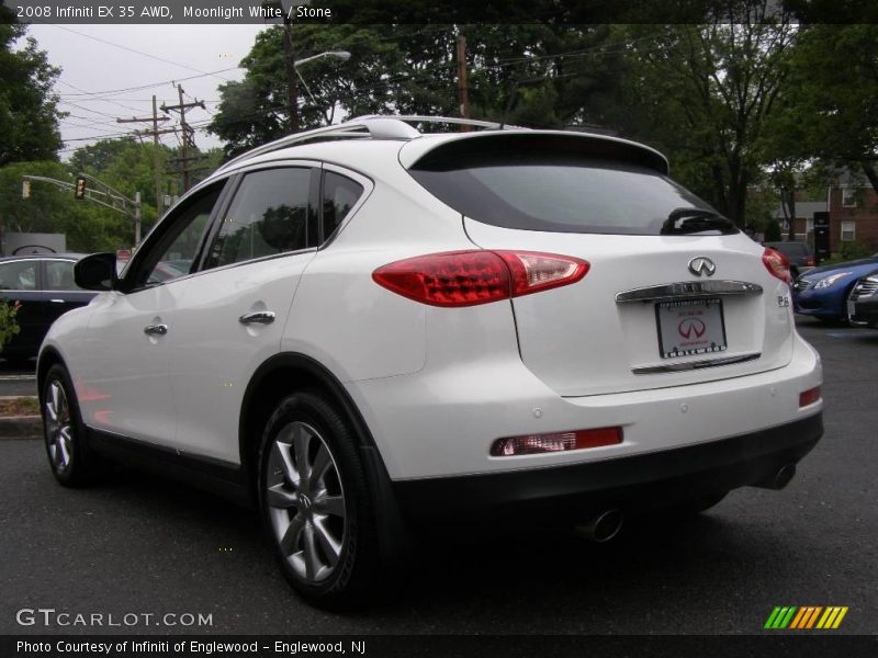 Moonlight White / Stone 2008 Infiniti EX 35 AWD