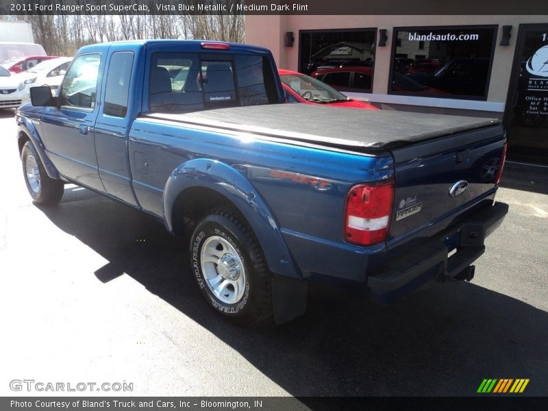 Vista Blue Metallic / Medium Dark Flint 2011 Ford Ranger Sport SuperCab