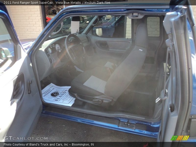 Vista Blue Metallic / Medium Dark Flint 2011 Ford Ranger Sport SuperCab