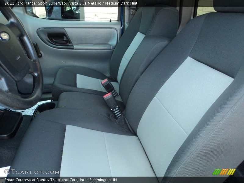 Vista Blue Metallic / Medium Dark Flint 2011 Ford Ranger Sport SuperCab