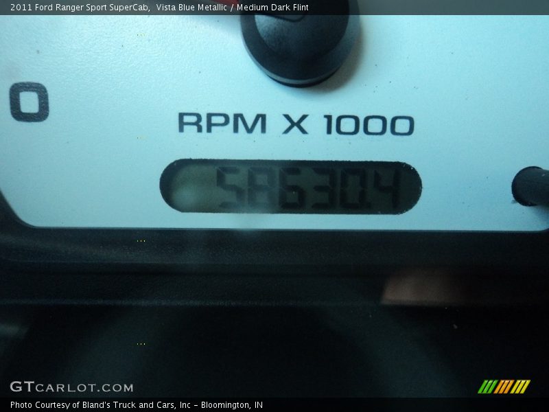 Vista Blue Metallic / Medium Dark Flint 2011 Ford Ranger Sport SuperCab