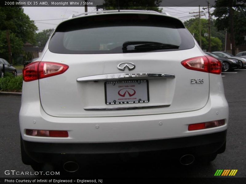 Moonlight White / Stone 2008 Infiniti EX 35 AWD
