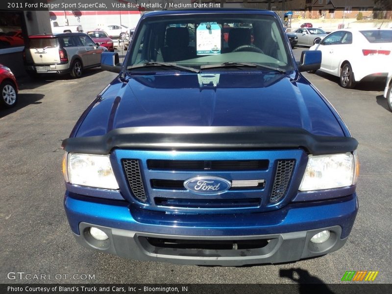 Vista Blue Metallic / Medium Dark Flint 2011 Ford Ranger Sport SuperCab