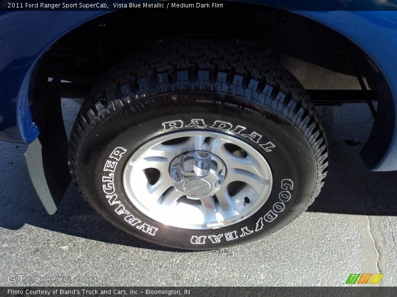 Vista Blue Metallic / Medium Dark Flint 2011 Ford Ranger Sport SuperCab