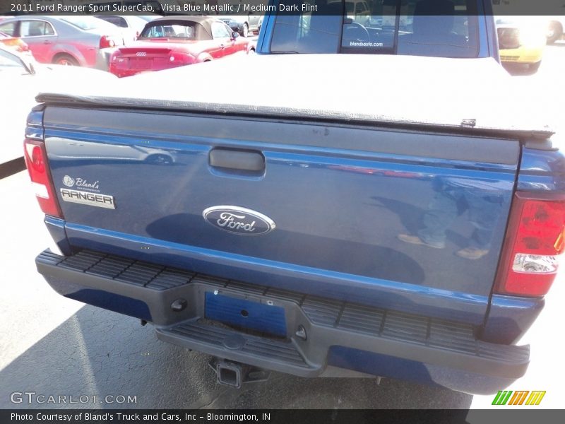 Vista Blue Metallic / Medium Dark Flint 2011 Ford Ranger Sport SuperCab