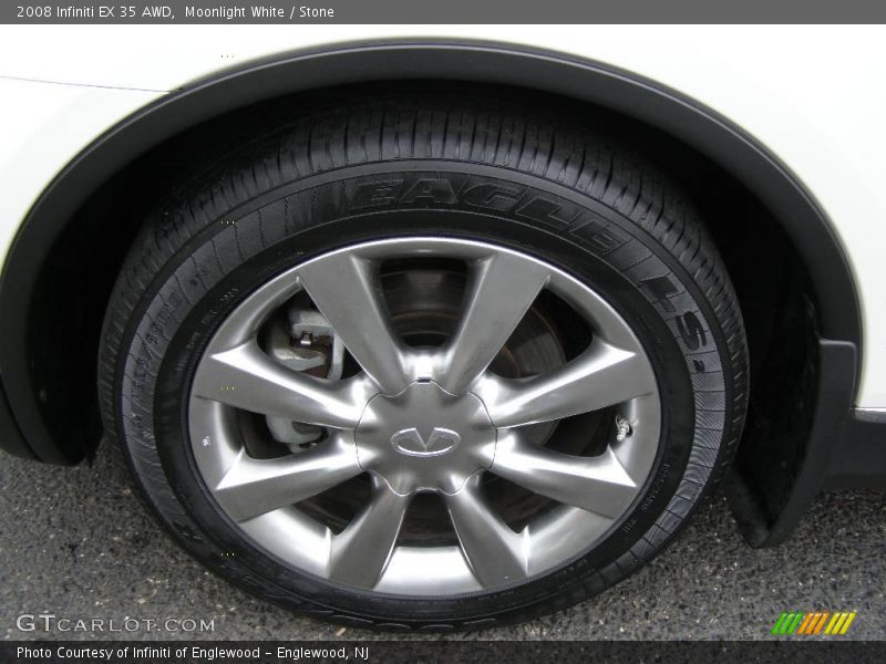 Moonlight White / Stone 2008 Infiniti EX 35 AWD