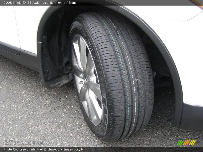 Moonlight White / Stone 2008 Infiniti EX 35 AWD