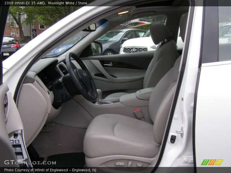 Moonlight White / Stone 2008 Infiniti EX 35 AWD