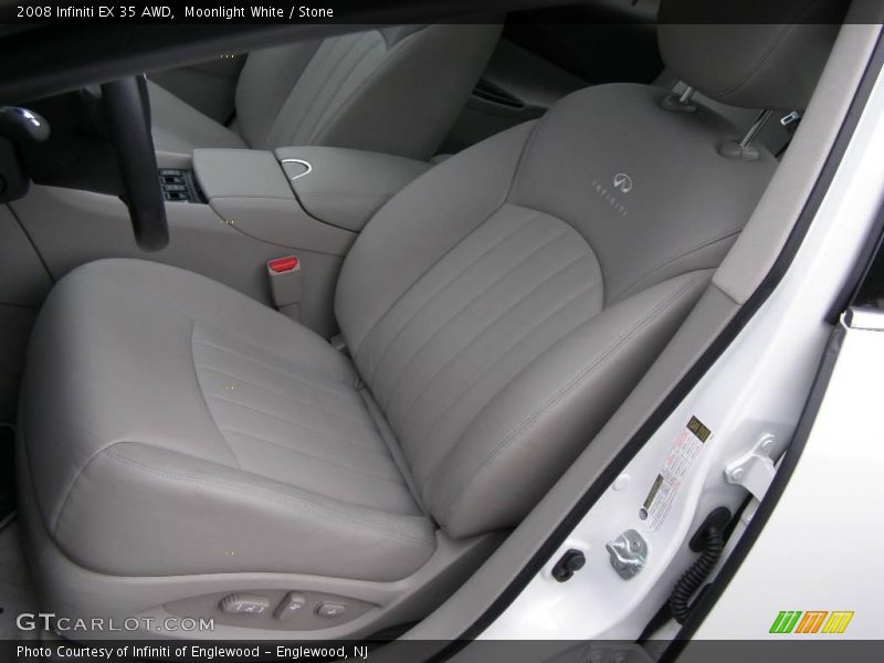 Moonlight White / Stone 2008 Infiniti EX 35 AWD