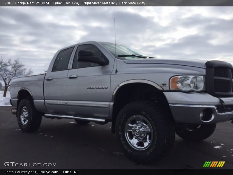 Bright Silver Metallic / Dark Slate Gray 2003 Dodge Ram 2500 SLT Quad Cab 4x4