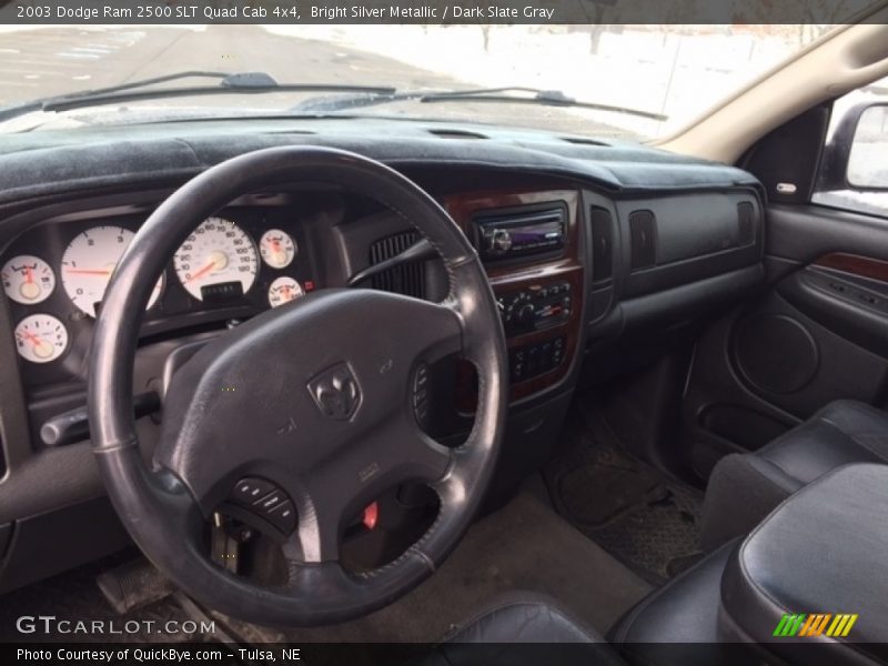 Bright Silver Metallic / Dark Slate Gray 2003 Dodge Ram 2500 SLT Quad Cab 4x4