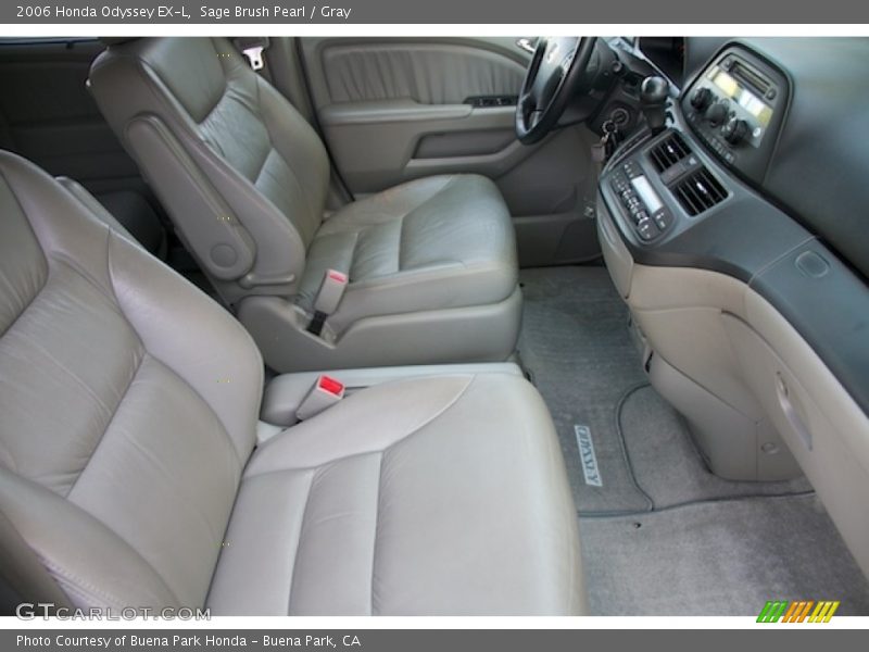 Sage Brush Pearl / Gray 2006 Honda Odyssey EX-L