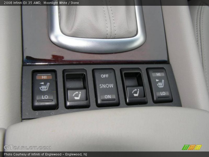 Moonlight White / Stone 2008 Infiniti EX 35 AWD