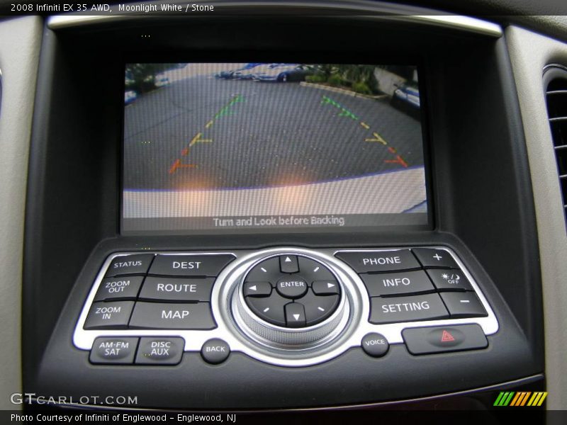 Moonlight White / Stone 2008 Infiniti EX 35 AWD