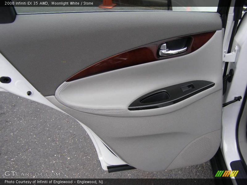 Moonlight White / Stone 2008 Infiniti EX 35 AWD