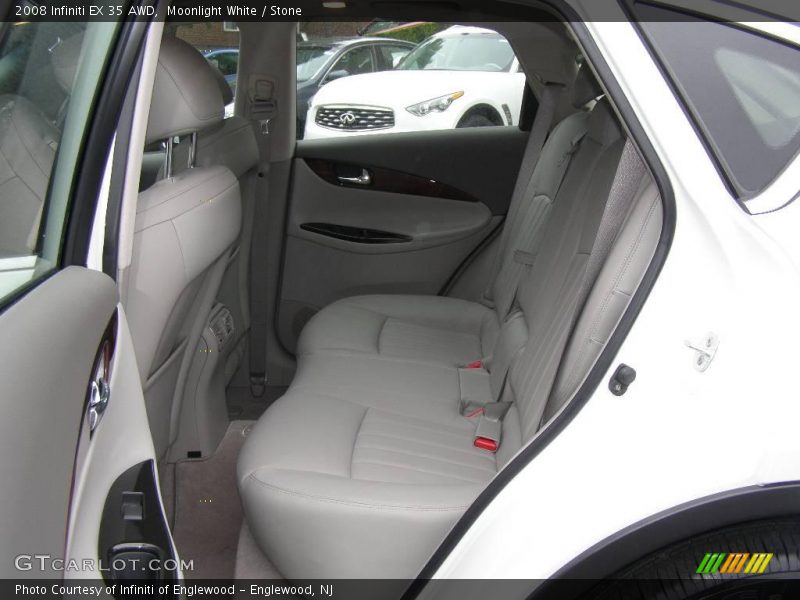 Moonlight White / Stone 2008 Infiniti EX 35 AWD