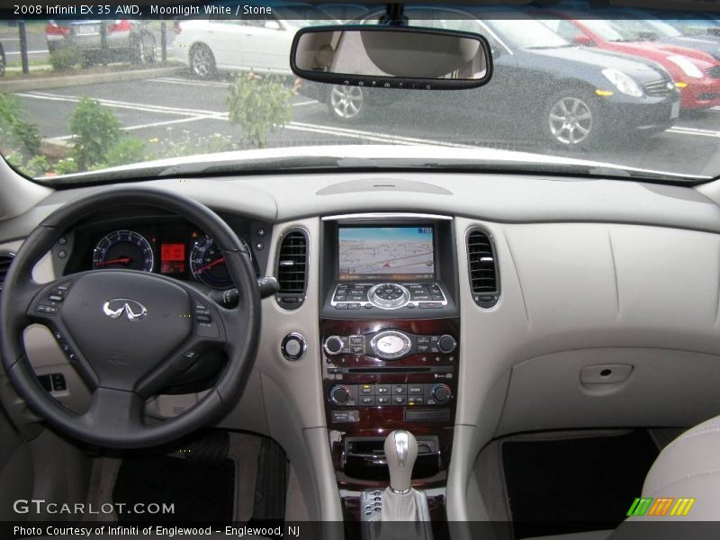 Moonlight White / Stone 2008 Infiniti EX 35 AWD