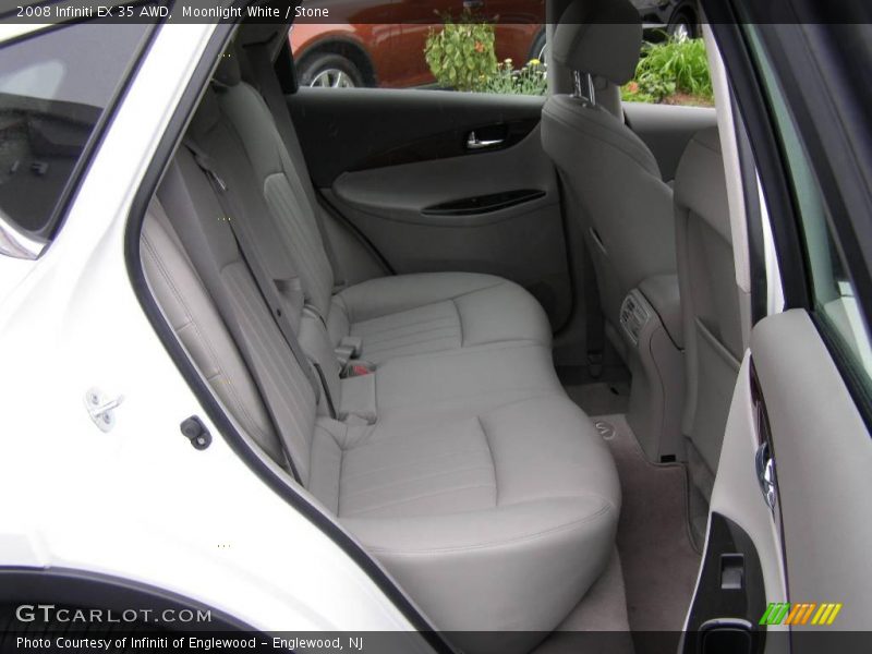 Moonlight White / Stone 2008 Infiniti EX 35 AWD
