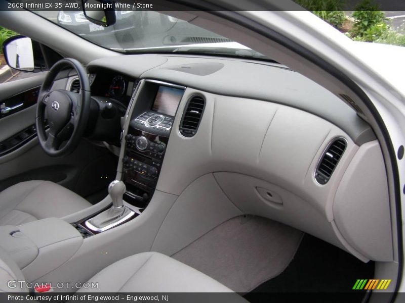 Moonlight White / Stone 2008 Infiniti EX 35 AWD