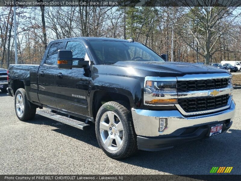 Black / Jet Black 2016 Chevrolet Silverado 1500 LT Double Cab