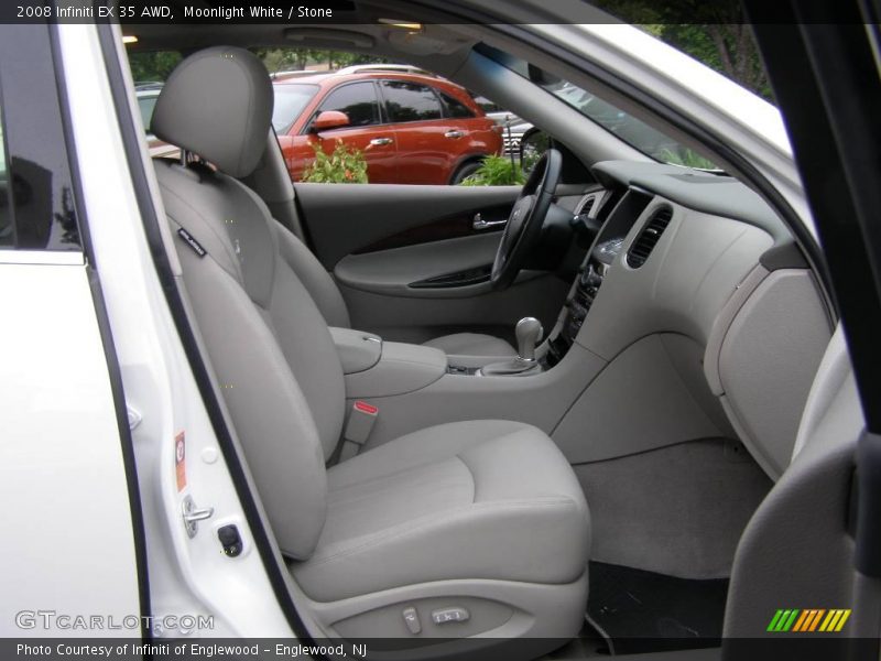 Moonlight White / Stone 2008 Infiniti EX 35 AWD