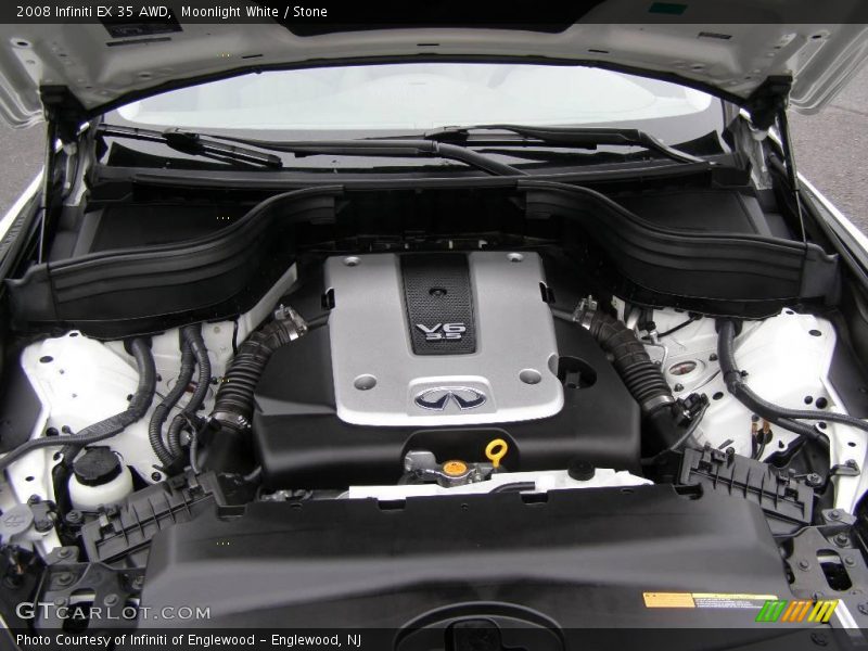 Moonlight White / Stone 2008 Infiniti EX 35 AWD