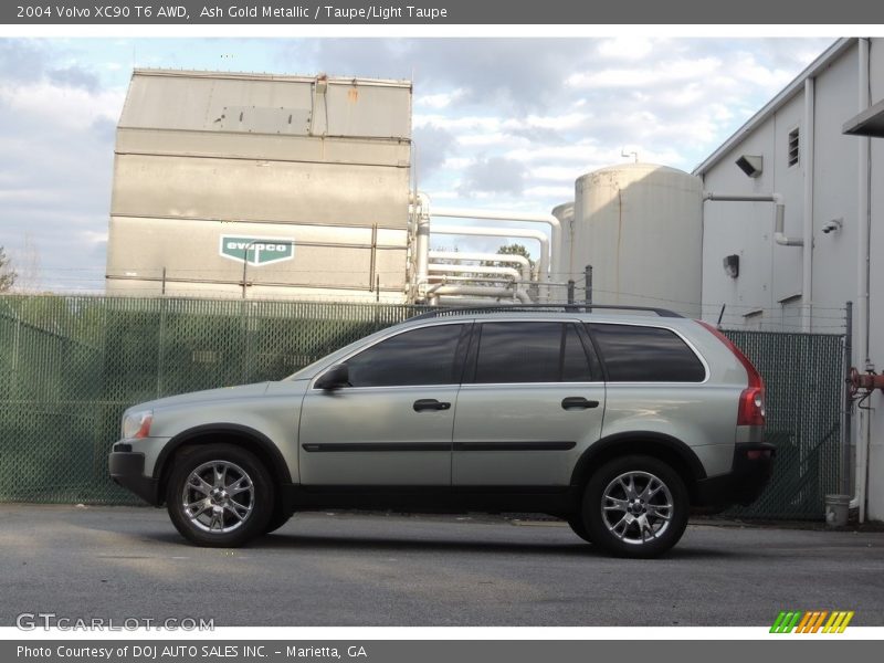 Ash Gold Metallic / Taupe/Light Taupe 2004 Volvo XC90 T6 AWD
